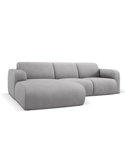 Canapé d'angle Gauche Lola 4 Places gris clair - 250x170x72 cm