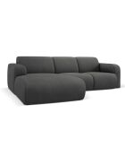 Canapé d'angle Gauche Lola 4 Places gris foncé - 250x170x72 cm