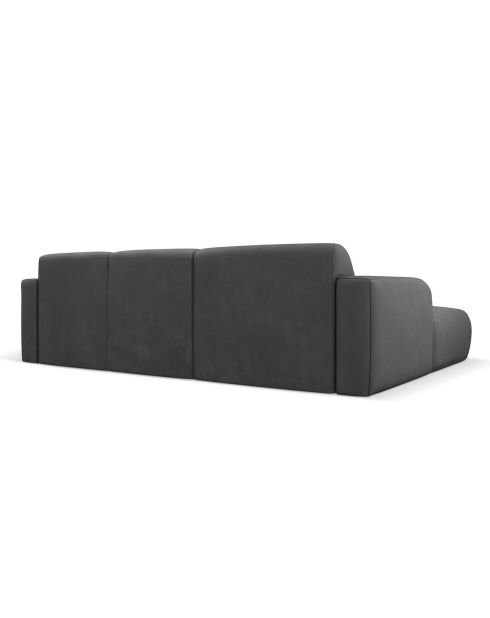 Canapé d'angle Gauche Lola 4 Places gris foncé - 250x170x72 cm
