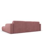 Canapé d'angle Droit Lola 4 Places rose - 250x170x72 cm