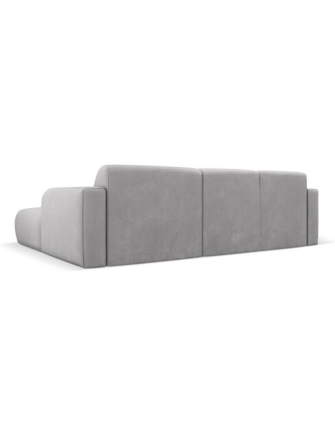 Canapé d'angle Droit Lola 4 Places gris clair - 250x170x72 cm