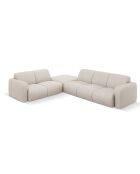 Canapé d'angle Gauche Lola 6 Places beige - 315x250x72 cm