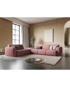 Canapé d'angle Gauche Lola 6 Places rose - 315x250x72 cm