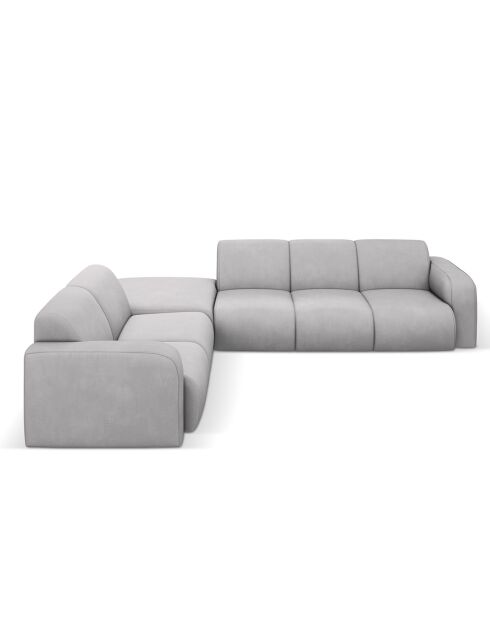 Canapé d'angle Gauche Lola 6 Places gris clair - 315x250x72 cm