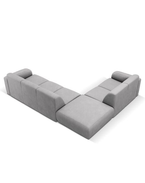 Canapé d'angle Gauche Lola 6 Places gris clair - 315x250x72 cm
