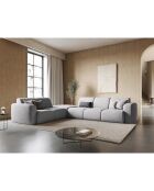 Canapé d'angle Gauche Lola 6 Places gris clair - 315x250x72 cm