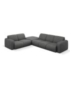 Canapé d'angle Gauche Lola 6 Places gris foncé - 315x250x72 cm