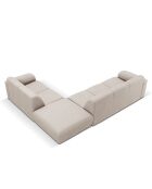 Canapé d'angle Droit Lola 6 Places beige - 315x250x72 cm
