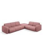 Canapé d'angle Droit Lola 6 Places rose - 315x250x72 cm
