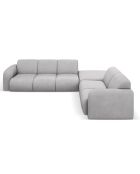 Canapé d'angle Droit Lola 6 Places gris clair - 315x250x72 cm