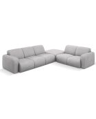Canapé d'angle Droit Lola 6 Places gris clair - 315x250x72 cm