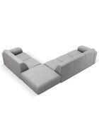 Canapé d'angle Droit Lola 6 Places gris clair - 315x250x72 cm