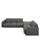 Canapé d'angle Droit Lola 6 Places gris foncé - 315x250x72 cm