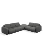 Canapé d'angle Droit Lola 6 Places gris foncé - 315x250x72 cm