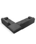 Canapé d'angle Droit Lola 6 Places gris foncé - 315x250x72 cm