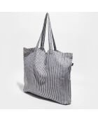 Sac cabas 100% Lin Vezzani charbon - 60x35 cm