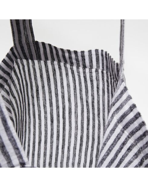 Sac cabas 100% Lin Vezzani charbon - 60x35 cm