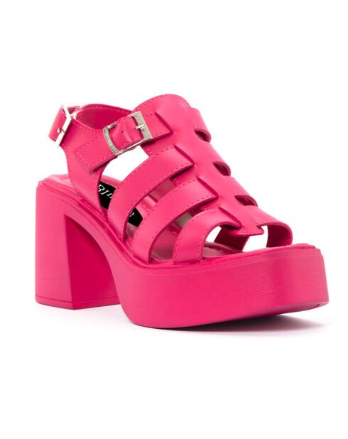 Chiara fuchsia sandalen - hak van 8 cm