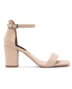Sandales Danielle beiges - Talon 8 cm