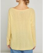 Pull 100% Cachemire Paola jaune