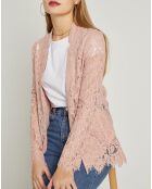 Veste en dentelle Photo rose