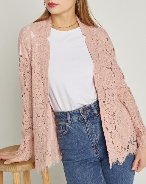 Veste en dentelle Photo rose