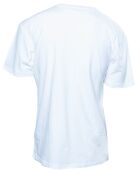 Ecrufarbenes T-Shirt mit Wiederholungslogo