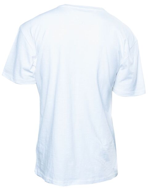 Ecrufarbenes T-Shirt mit Wiederholungslogo