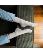 Calzini in lurex dorato e bambù