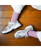 Calzini rosa in lurex e bambù