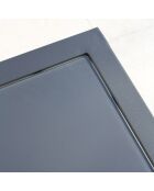 Salon de jardin Beaubourg 6 places en aluminium gris anthracite