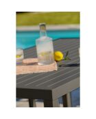 Set da giardino Cayenne 7 posti in alluminio grigio antracite