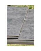 Tuintafel Florida aluminium met antracietgrijze verlenging - 180/240x100x77 cm