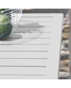 Marius Klapptisch für den Garten aus grauem Aluminium - 70x70 cm