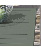 Klappbarer Gartentisch Marius aus khakifarbenem Aluminium - 70x70xH.73 cm