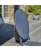 Marius opvouwbare tuintafel in antracietgrijs aluminium - D.110x73 cm