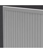 Klappbarer Gartentisch Marius aus grauem Aluminium - 140x80 cm