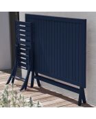 Marius opvouwbare tuintafel in nachtblauw aluminium - 140x80x73 cm