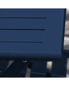 Marius opvouwbare tuintafel in nachtblauw aluminium - 140x80x73 cm