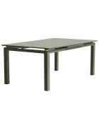Gartenset Miami-TB240-Khaki ausziehbarer Tisch + 6 stapelbare Miami-FT-Khaki-Sessel in Khaki