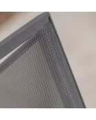 2 chaises de jardin stockholm-ch empilables gris anthracite - 48x59x84 cm