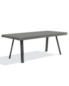 Tavolo da giardino Stockholm in alluminio allungabile grigio antracite - 200/300x96x76 cm