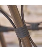 2 stapelbare braune Gartenstühle von Ushuaia-ft - 56x60x85 cm