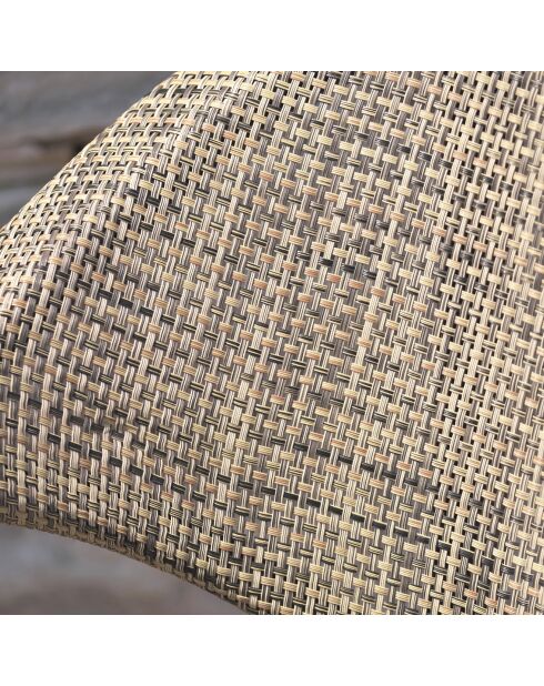 2 stapelbare braune Gartenstühle von Ushuaia-ft - 56x60x85 cm