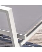 2 Fauteuils de jardin FLORIDE empilables blancs