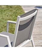 2 Fauteuils de jardin FLORIDE empilables blancs