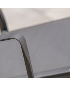 Gartenset Stockholm-TB225-ALU Tisch + 4 Stühle +2 Sessel Stockholm Anthrazitgrau