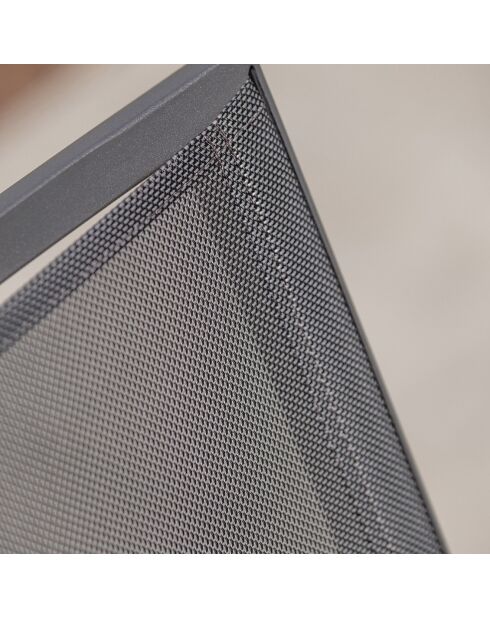 Gartenset Stockholm-TB225-ALU Tisch + 4 Stühle +2 Sessel Stockholm Anthrazitgrau