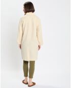 Manteau 100% Lin double boutonnage beige