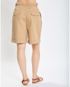 Short Paperbag pinces beige